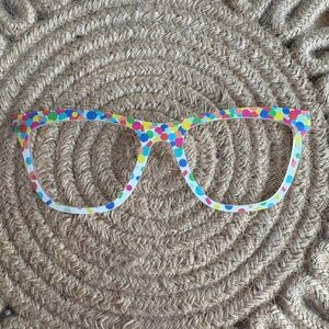 Colorful Polka Dot Glasses Top Frame - Pair Eyewear - The Harper